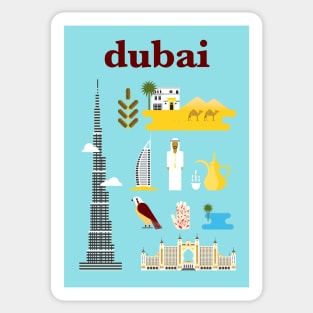 Dubai city poster Sticker